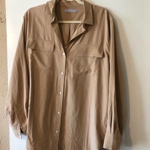 Everlane silk shirt 14